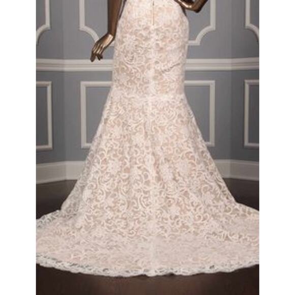 ISABELLE ARMSTRONG Glenn X Wedding Dress Lace Trumpet Sexy Formal Bridal Gown 10 - Picture 10 of 12